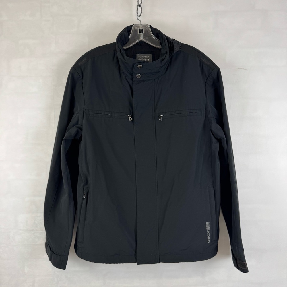 Geox‎ Black Lightweight Jacket Men’s EU 40 Zip Front Breathes System